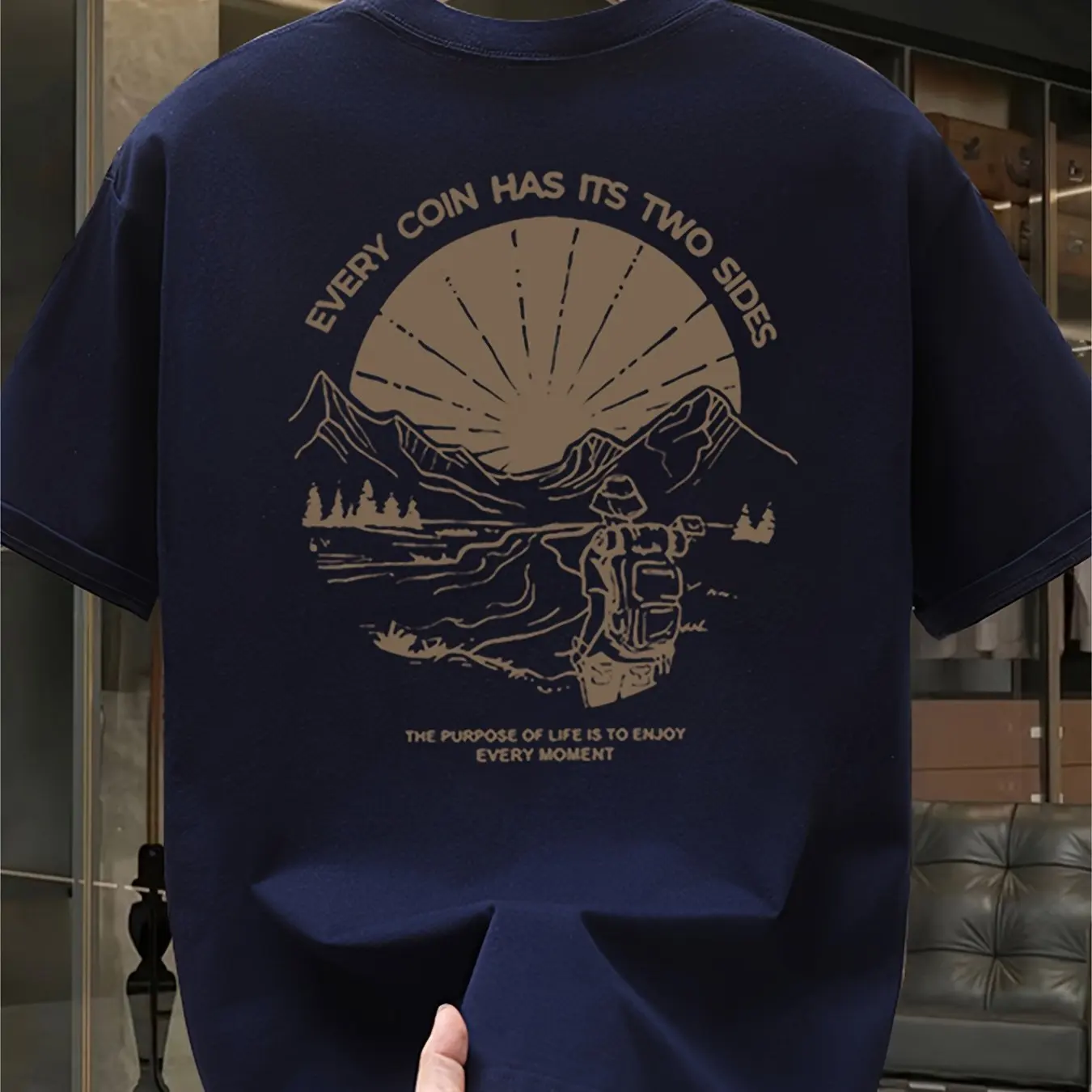 Outdoor Adventure Quotes - Vintage Dağ Yürüyüşü Grafik T Shirt