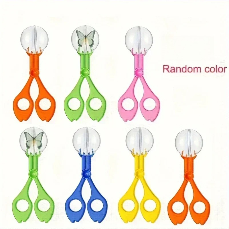 Outdoor Adventure Toys - Renkli Büyük Boncuklu Böcek Yakalama Makası,