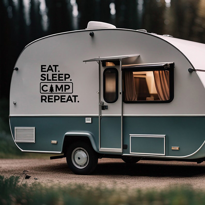 Outdoor Adventure Quotes - Yemek Uyku Kampı Tekrar Çıkartması RV
