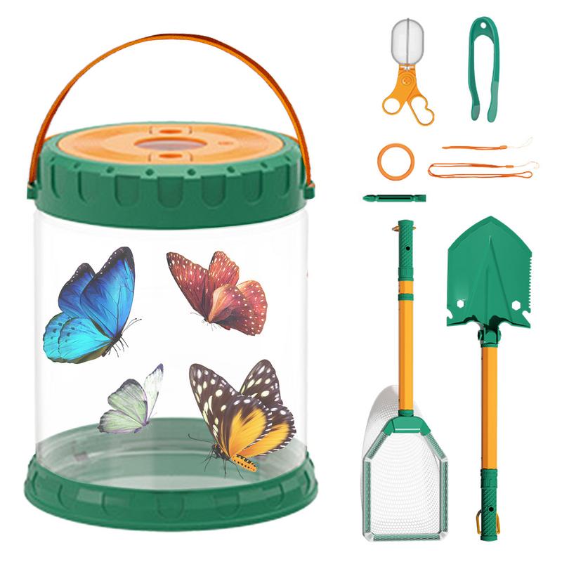 Outdoor Adventure Toys - Geri çekilebilir Yaratık Yakalayıcı Çocuklar Kelebek