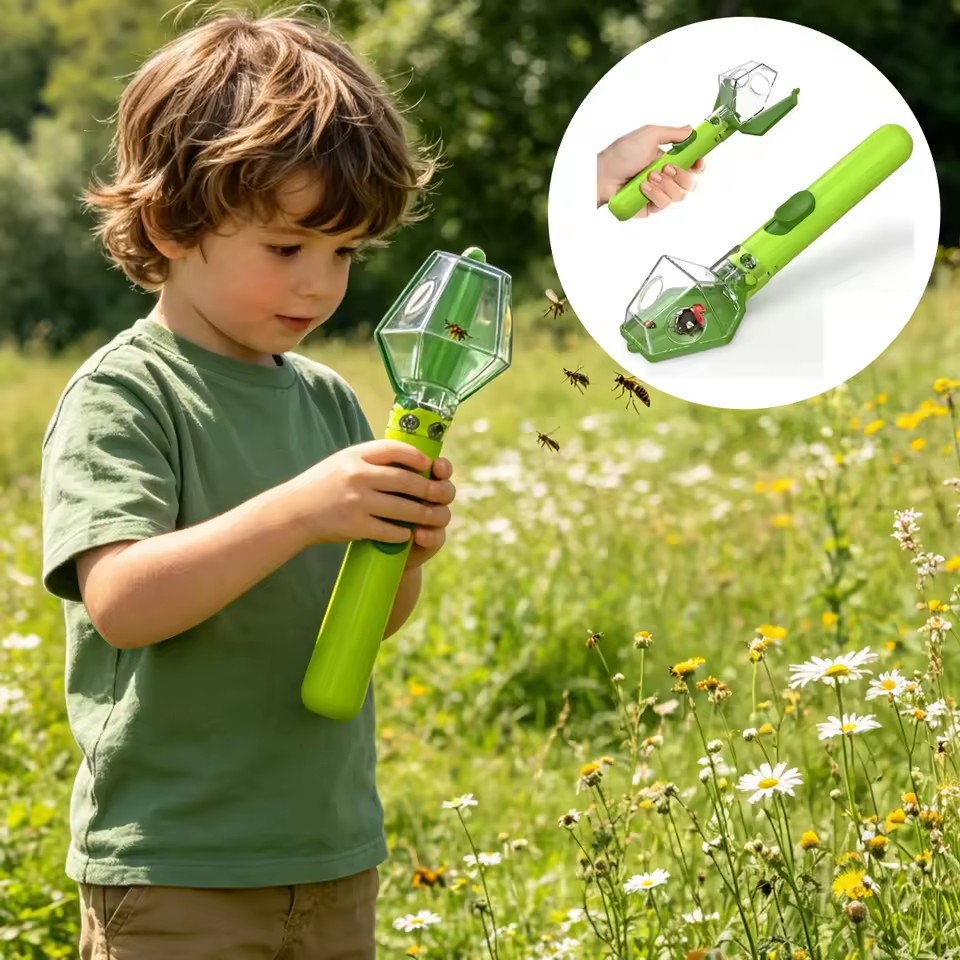 Outdoor Adventure Educator - 6X Büyüteçli El Tipi Böcek Yakalayıcı,