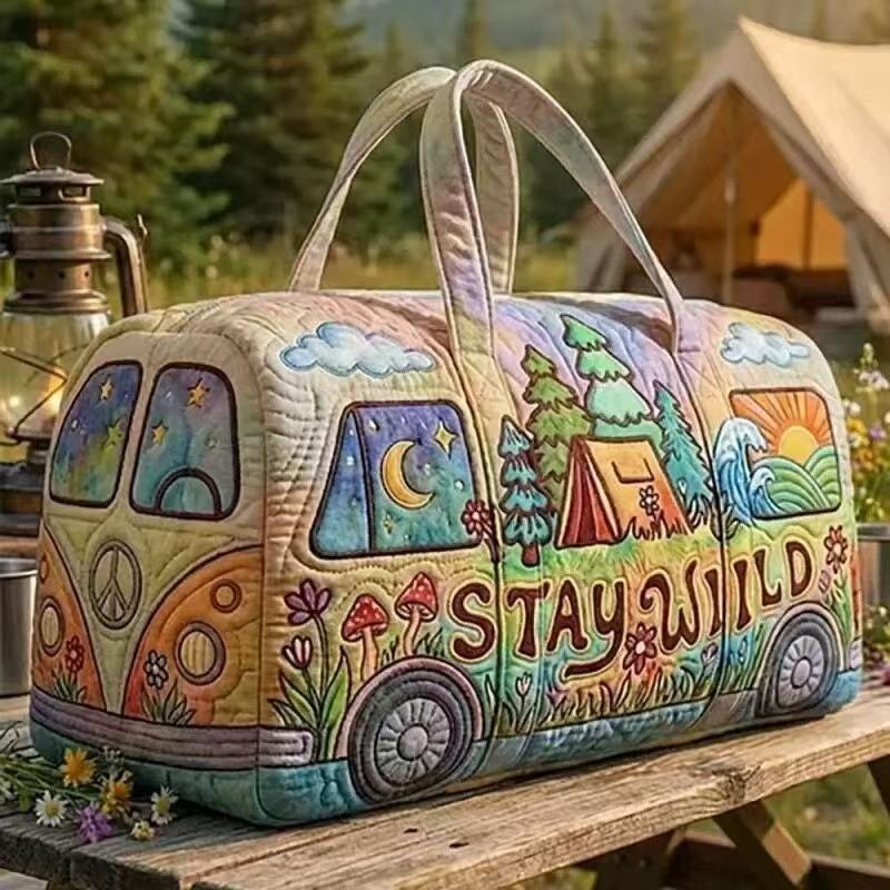 Vintage Karavan Desenli Kapito - Outdoor Adventure Rv incelemesi ve fiyatı