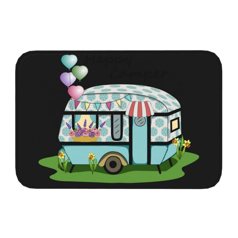 Özel mutlu Camper kamp paspas  - Outdoor Adventure Quotes incelemesi ve fiyatı